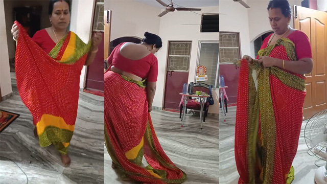 Tamil Mom Dress Change Infront – son Secretly Recorded it