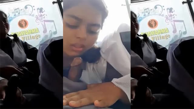 Teen Student Deep Blowjob In School Bus – Desi Tales Porn Video